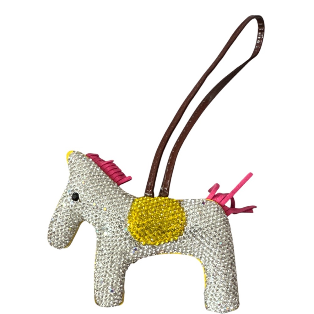 Leather Tassel Pony Keychain Sewn Horse bag chains (3 pack) - Picture 5 of 8